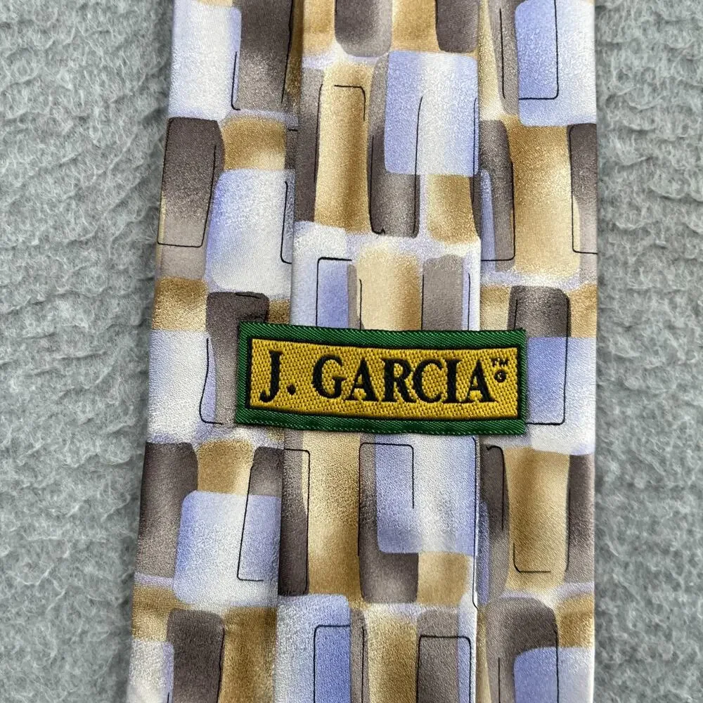 J Garcia Silk Necktie Modern Furniture Collection 34 Geometric Tie